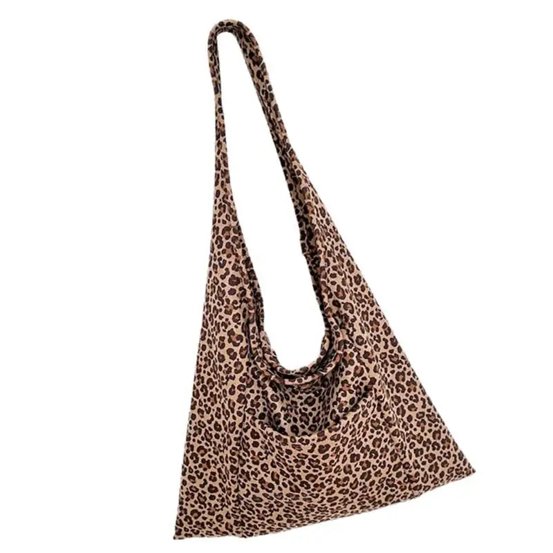 X5XA Summer Bag Trendy Animal Print Shoulder Bag Nylon Satchel Casual Handbag Large Capacity Shopping Bags Accessory for Woman