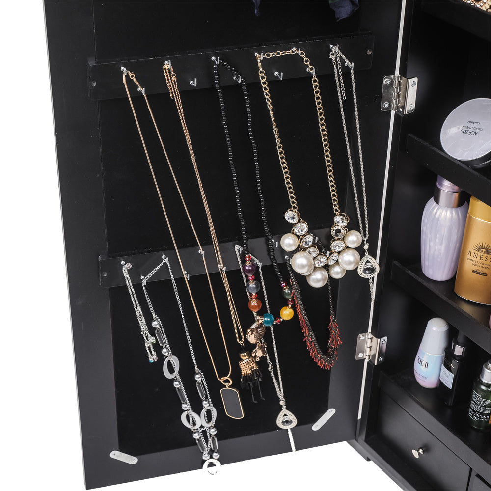 Upright Jewellery Cabinet With Long Mirror