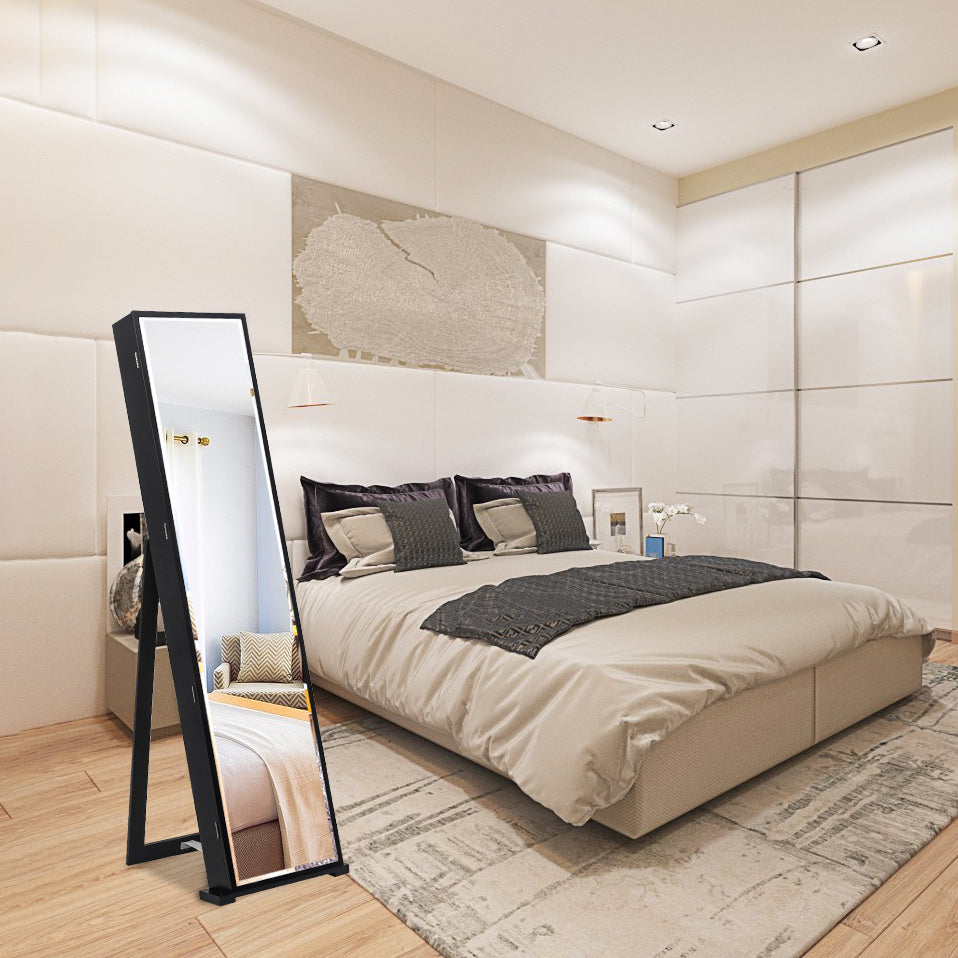 Upright Jewellery Cabinet With Long Mirror