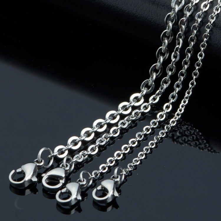 Fashion Personality Stainless Steel Necklace Cross Chain