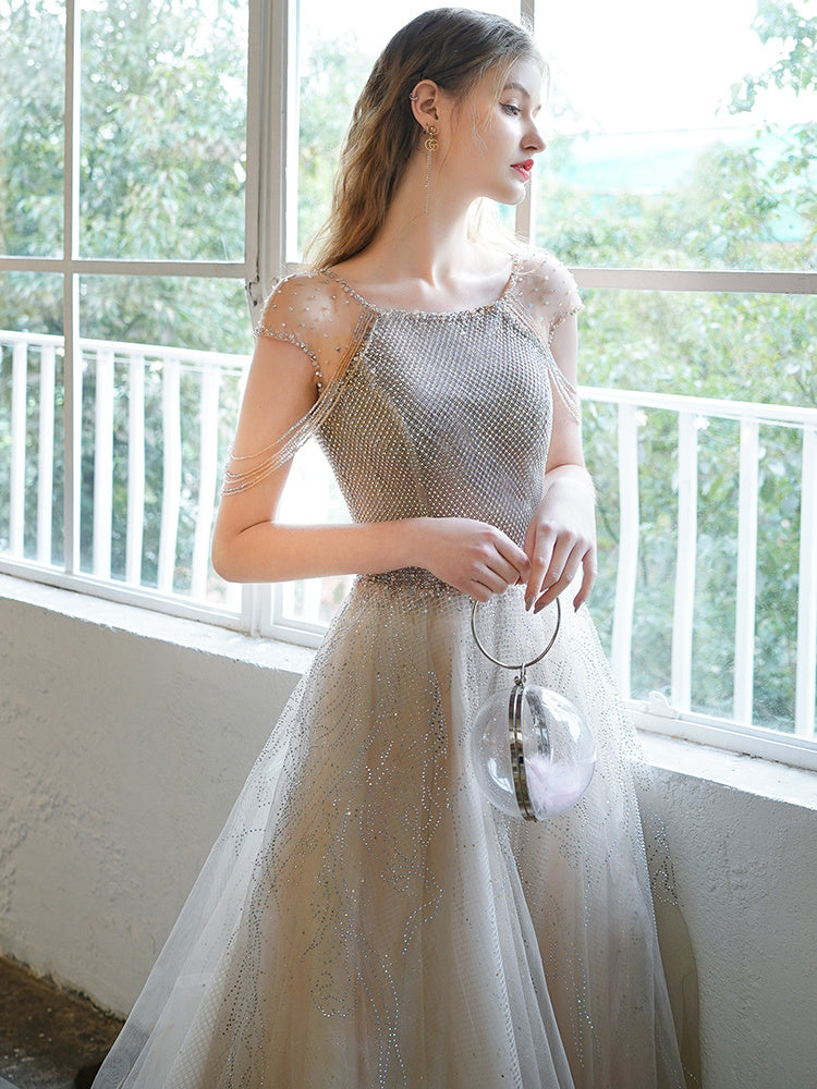 Women's High-end Heavy Industry Evening Dress Temperament