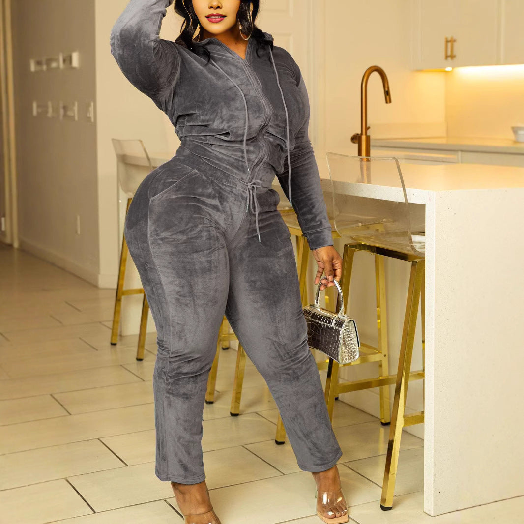 Casual Indoor And Outdoor Personality Slim Fit Sexy Sports Suit