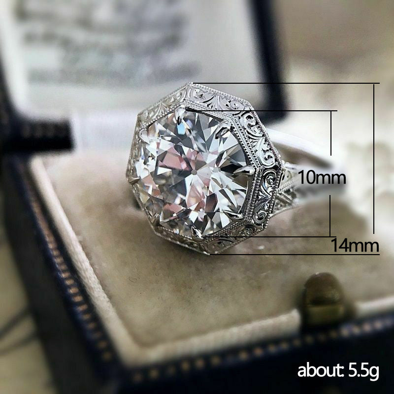 Creative Square Bag Micro-inlaid Zircon Ring