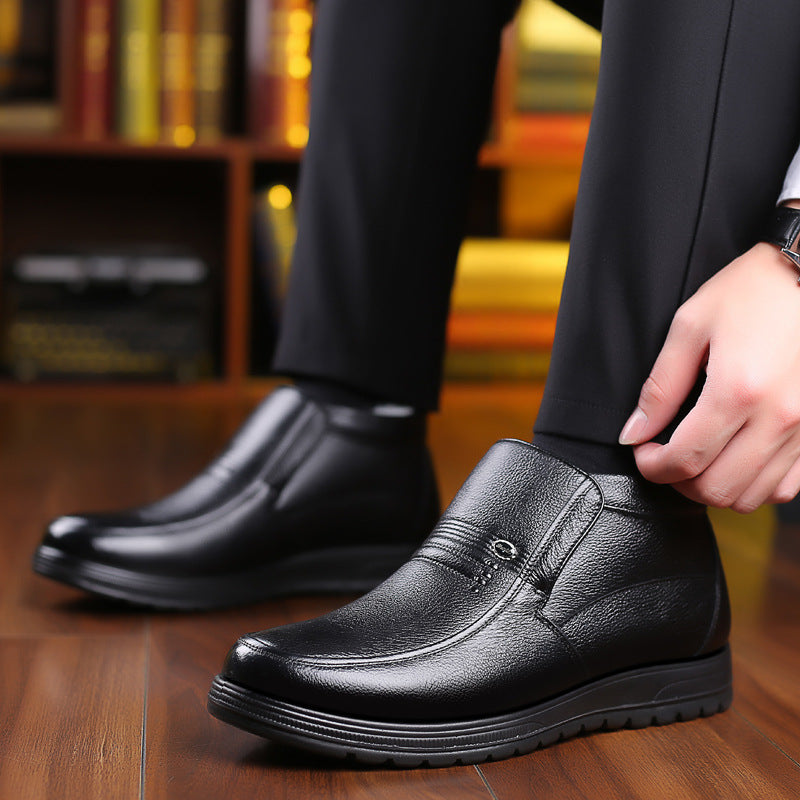 Winter high-tops and velvet men's shoes