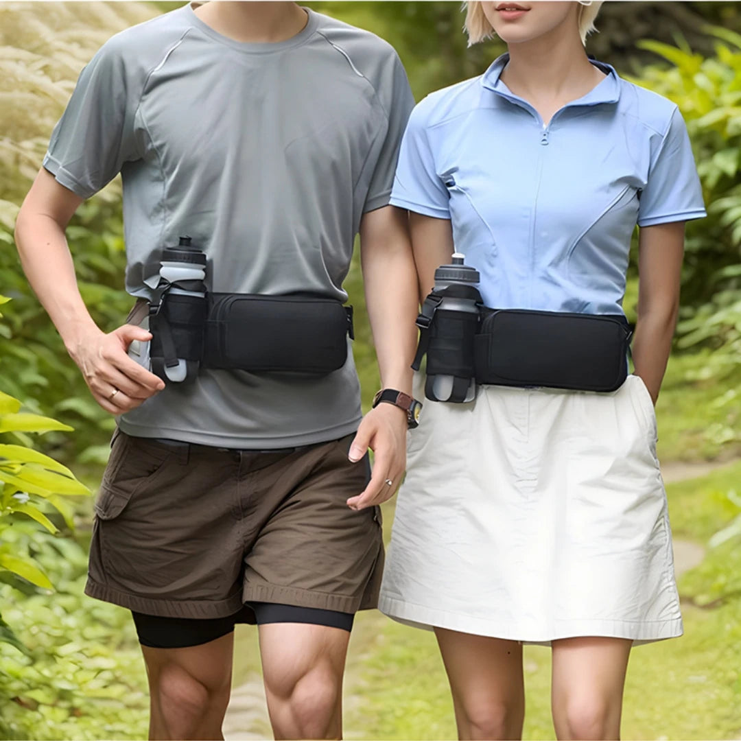 Running Waist Pack Water Bottle Bag Men Women Phone Pouch Waterproof Nylon Ultralight Cycling Thermos Bag for Outdoor Sports