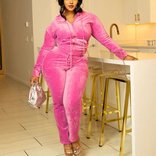 Casual Indoor And Outdoor Personality Slim Fit Sexy Sports Suit