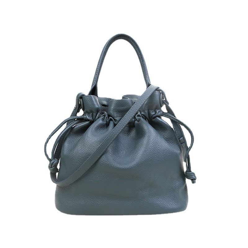 Fashion Leather Bucket Bag New Women