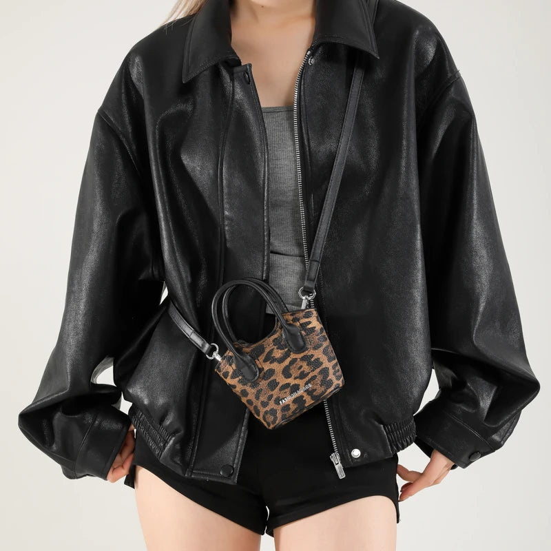 Super Mini Crossbody Bag For Women Fashion Casual Sling Bag Lady Girls Versatile Zipper Messenger Bag Bucket Handbag Mini