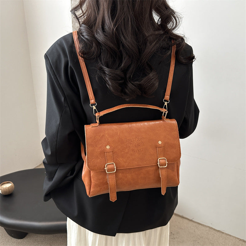 Simple Western Style Crossbody Backpack For Women