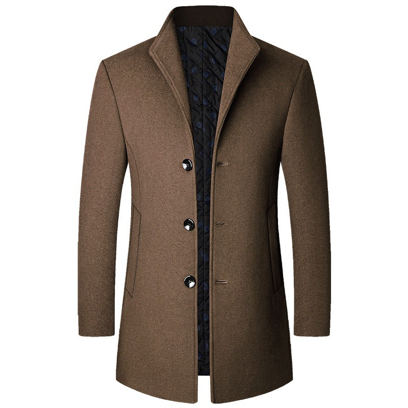 Autumn And Winter Casual Woolen Coat Men