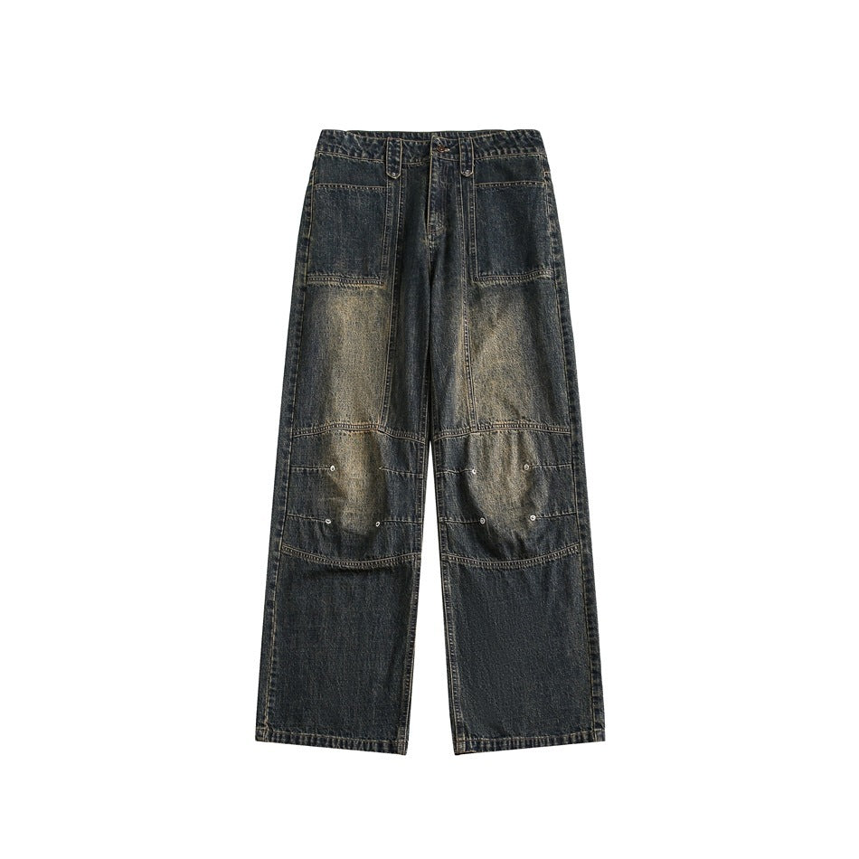 Fashion American Retro Jeans For Men And Women