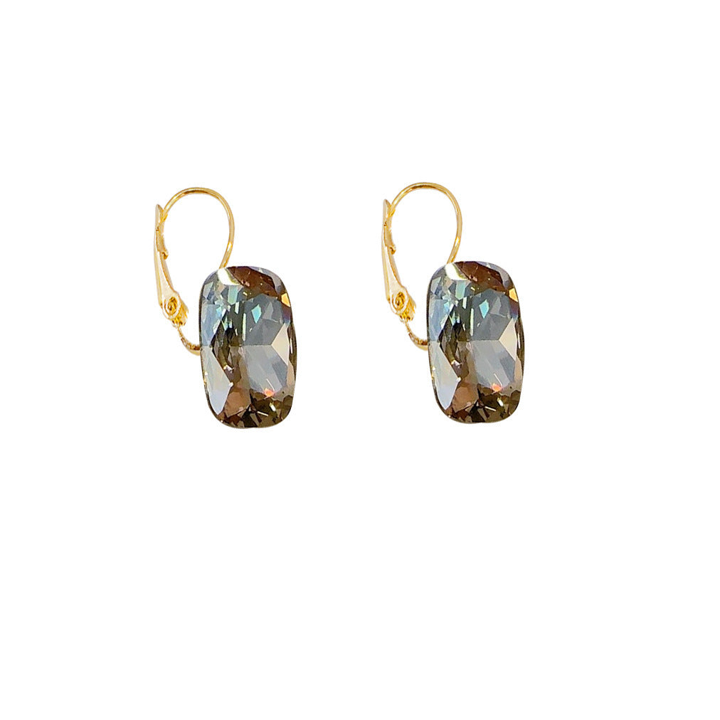 Spring And Summer Crystal Rock Candy Square French Ear