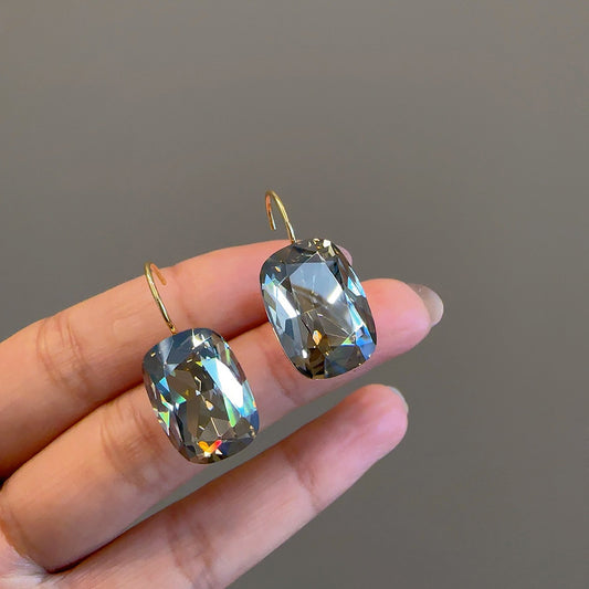 Spring And Summer Crystal Rock Candy Square French Ear