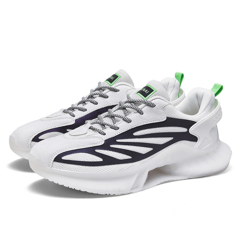 New Black Full-Palm Air Cushion Sneakers For Men