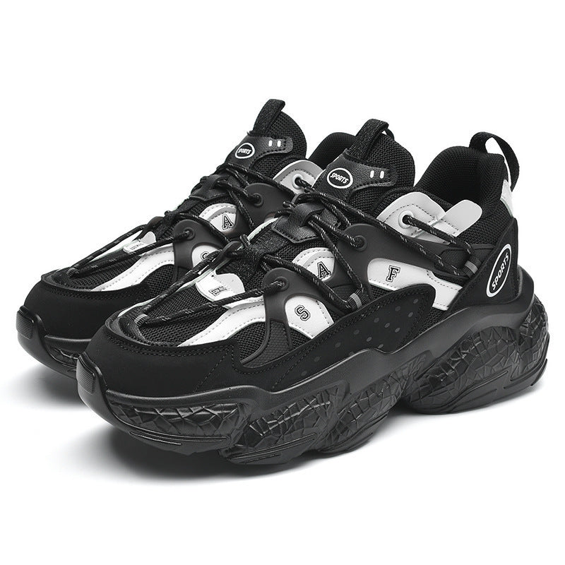 Ins Super Fire Paris Old Shoes Men And Women Trend Korean Version Of The Wild Net Red Putian Poisonous Thick-soled Casual Sneakers