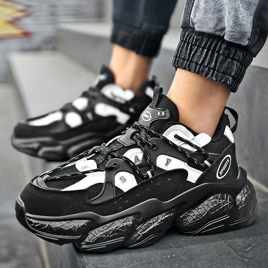 Ins Super Fire Paris Old Shoes Men And Women Trend Korean Version Of The Wild Net Red Putian Poisonous Thick-soled Casual Sneakers