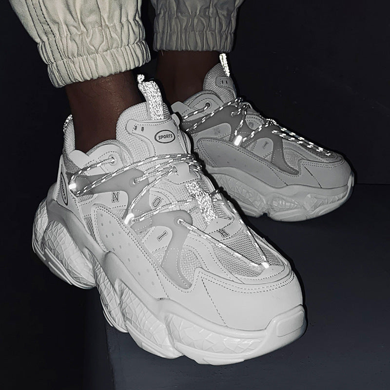 Ins Super Fire Paris Old Shoes Men And Women Trend Korean Version Of The Wild Net Red Putian Poisonous Thick-soled Casual Sneakers