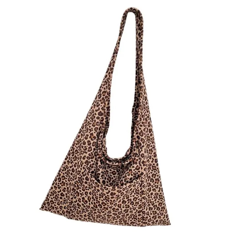 X5XA Summer Bag Trendy Animal Print Shoulder Bag Nylon Satchel Casual Handbag Large Capacity Shopping Bags Accessory for Woman