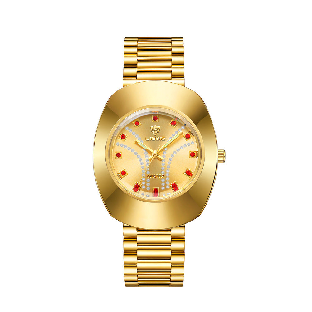 Fashion Waterproof Quartz Watch Gold