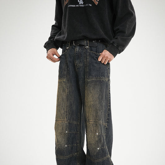 Fashion American Retro Jeans For Men And Women