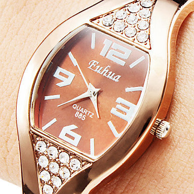 Diamond ladies bracelet watch
