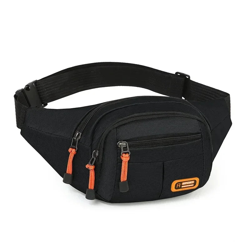 Men Women Oxford Waterproof Mobile Waist Bag Unisex Multifunctional Large Capacity Fanny Pack Wear-resistant Para Hombre 2024