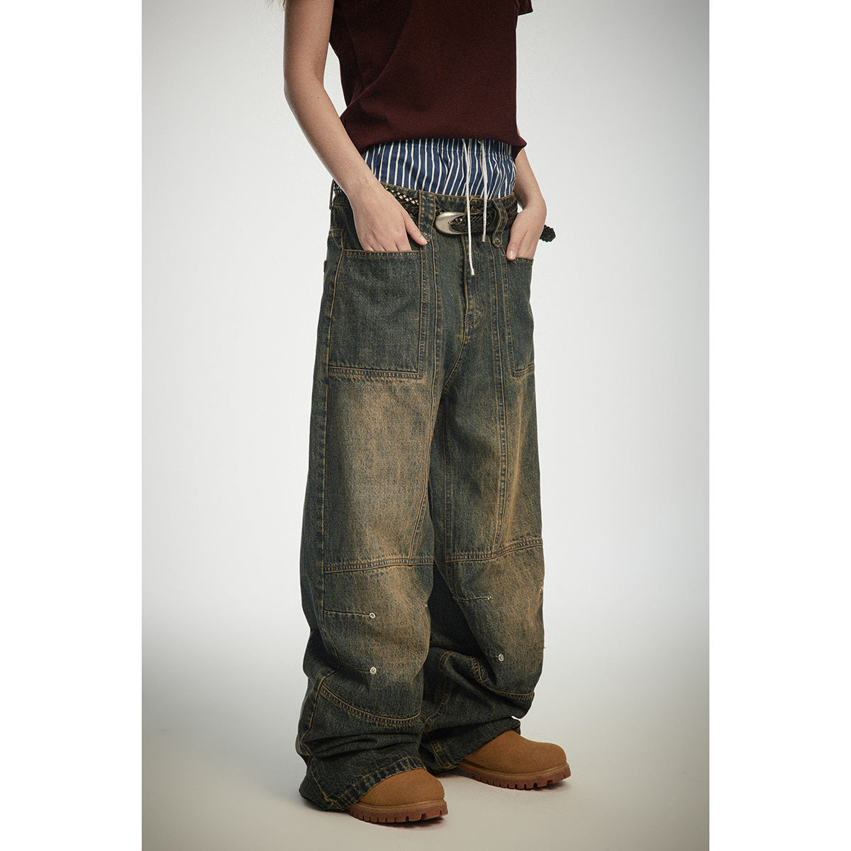 Fashion American Retro Jeans For Men And Women