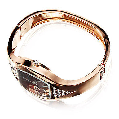 Diamond ladies bracelet watch