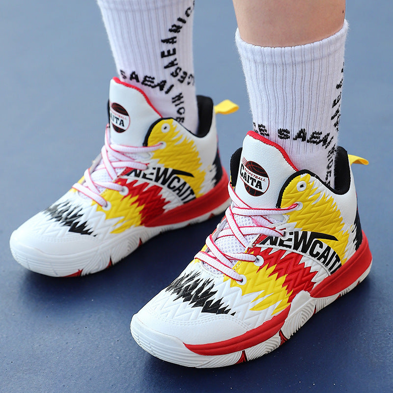 Camouflage Children's High-top Sneakers Outdoor Sports Shoes Actual Basketball