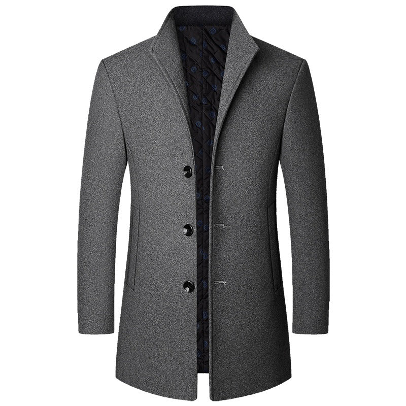 Autumn And Winter Casual Woolen Coat Men