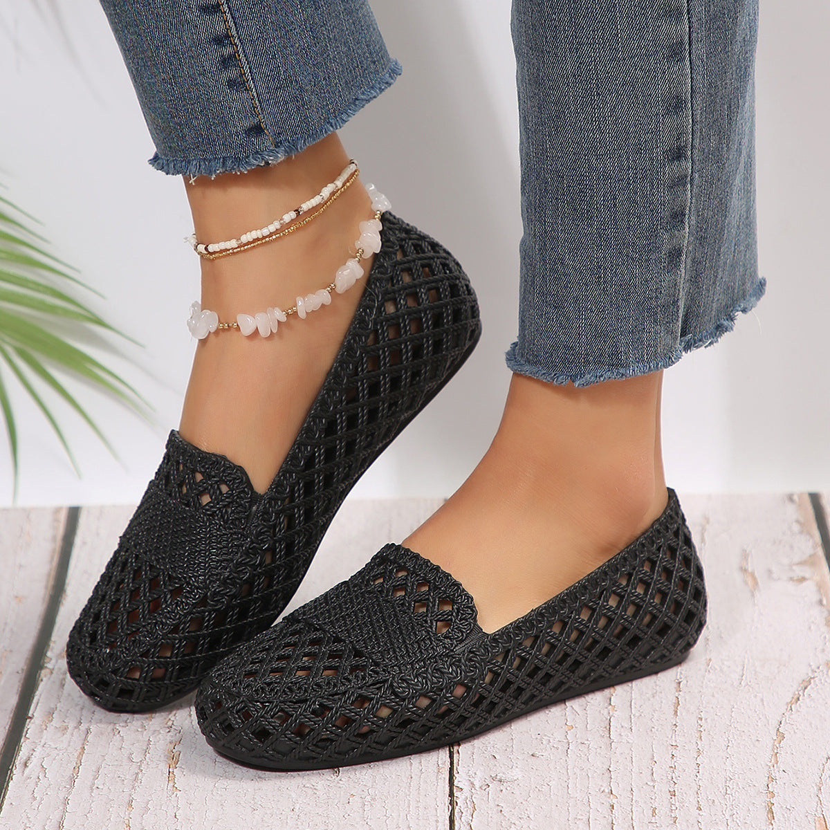 Mesh Breathable Outer Wear Leisure All-matching And Lightweight Women's Pumps