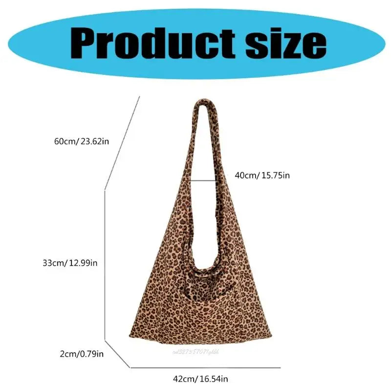 X5XA Summer Bag Trendy Animal Print Shoulder Bag Nylon Satchel Casual Handbag Large Capacity Shopping Bags Accessory for Woman