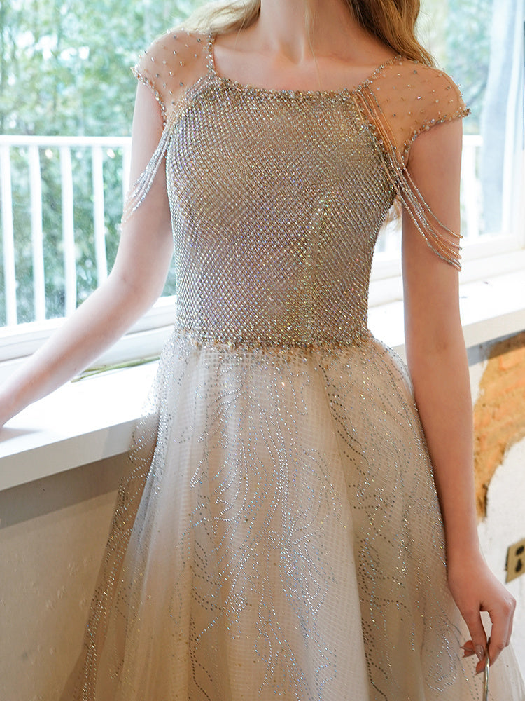 Women's High-end Heavy Industry Evening Dress Temperament