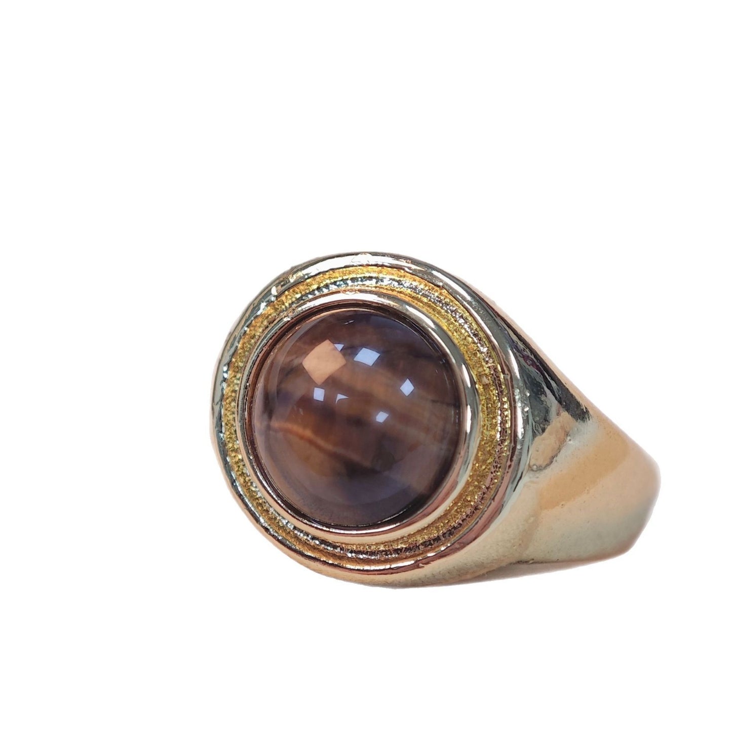 Retro Europe And America Tigereye Ring Fashion Elegant Women