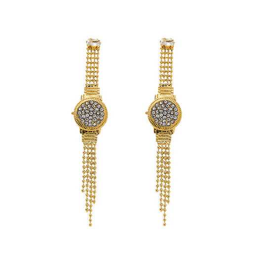 Diamond Watch Earrings