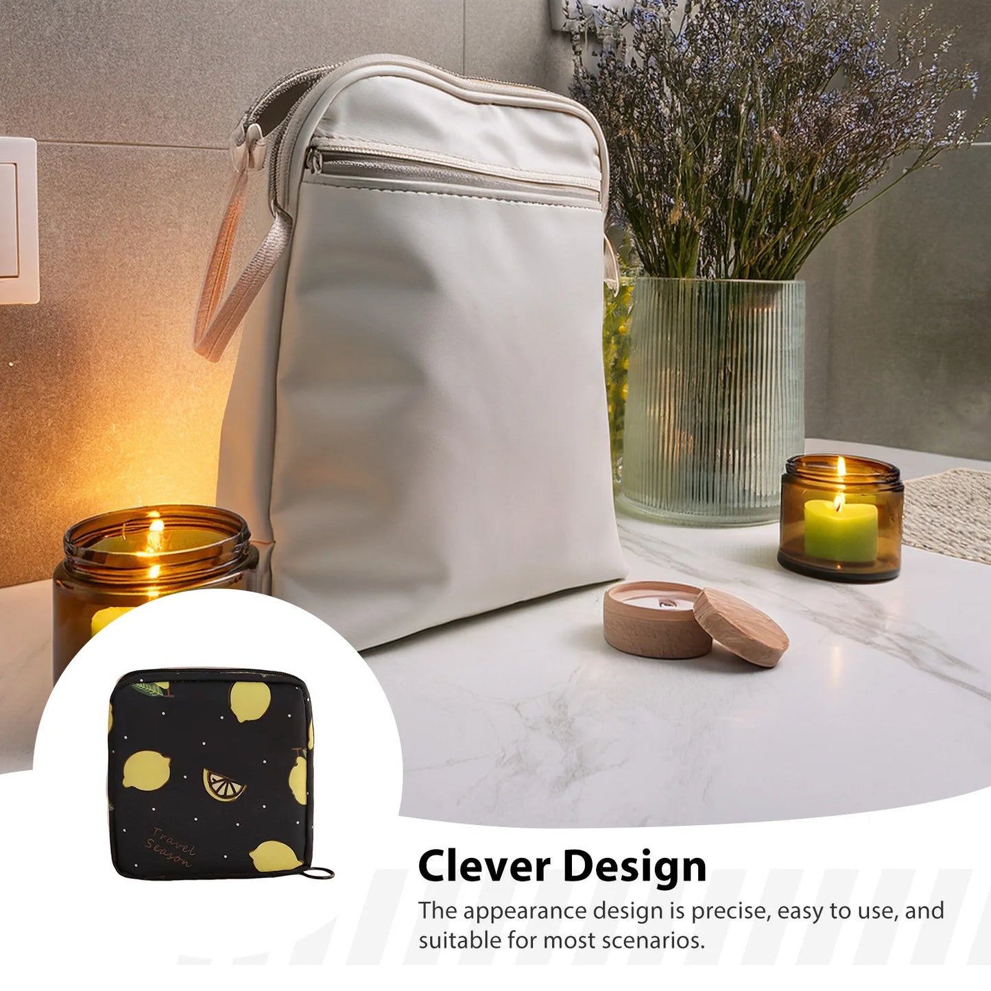 Portable Period Bag for Women Feminine Menstruation Holder Pouch Suitable for Sisters Daughters