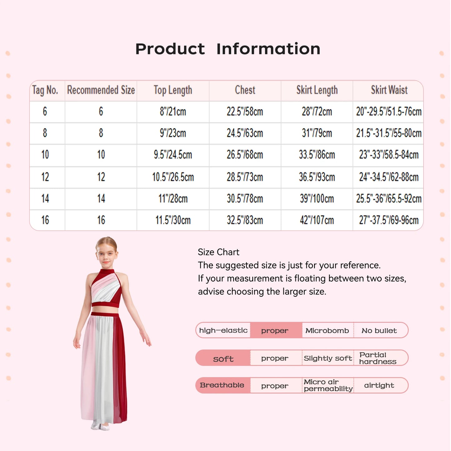 Kids Girls Ballet Dance Sets Lyrical Latin Jazz Dancewear Ruched Front Keyhole Back Crop Top with Split Flowy Chiffon Skirt Suit